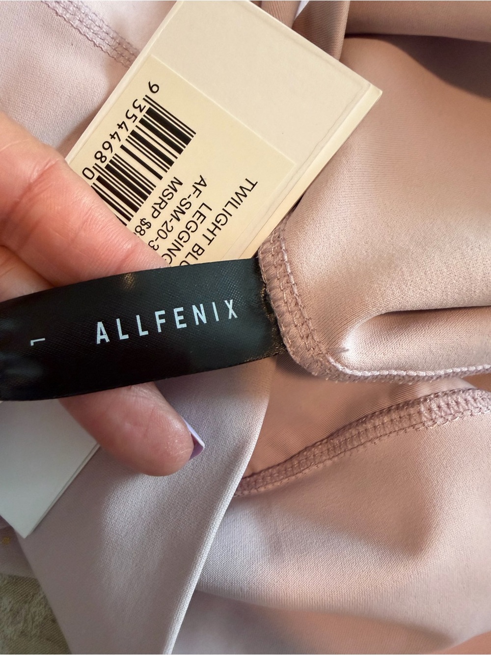 ALLFENIX Pink High-Waist Athletic Leggings, Large - Picture 10 of 11
